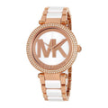 Michael Kors Parker White Dial Two Tone Steel Strap Watch for Women - MK6365