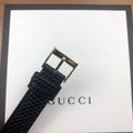 Gucci G Timeless Quartz Blue Dial Black Leather Strap Watch For Men - YA1265018