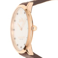 Coach Slim Easton Silver Dial Brown Leather Strap Watch for Women - 14502694