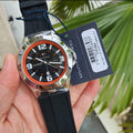 Tommy Hilfiger Drew Black Dial Black Rubber Strap Watch for Men - 1791064