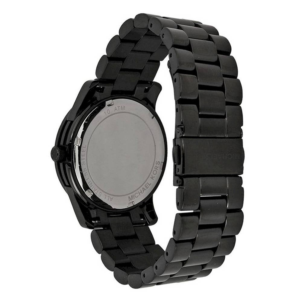 Michael Kors Runway Black Dial Black Steel Strap Watch for Women - MK6057