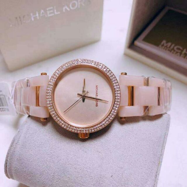 Michael Kors Delray Rose Gold Dial Rose Gold Steel Strap Watch for Women - MK4322