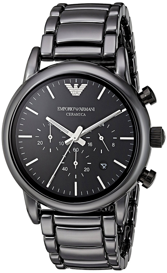 Emporio Armani Luigi Chronograph Black Dial Black Stainless Steel Watch For Men - AR1507