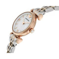 Emporio Armani Gianni T Bar Mother of Pearl Dial Two Tone Steel Strap Watch For Women - AR1764