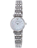 Emporio Armani Gianni T Bar Blue Dial Silver Steel Strap Watch For Women - AR1961
