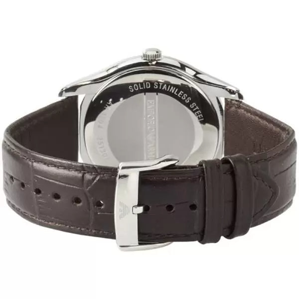 Emporio Armani Renato Classic Brown Dial Brown Leather Strap Watch For Men - AR2413