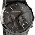 Emporio Armani Classic Chronograph Grey Dial Grey Steel Strap Watch For Men - AR2454