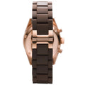 Emporio Armani Sportivo Chronograph Brown Dial Brown Silicone Strap Watch For Men - AR5891