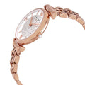 Emporio Armani T-Bar Gianni Crystal Pave Dial Rose Gold Steel Strap Watch For Women - AR11244