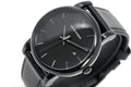 Emporio Armani Luigi Black Dial Black Leather Strap Watch For Men - AR1732