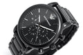 Emporio Armani Luigi Chronograph Black Dial Black Steel Strap Watch For Men - AR1895