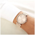 Michael Kors Darci Crystals Rose Gold Dial Rose Gold Steel Strap Watch for Women - MK3431