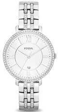 Fossil Jacqueline White Dial Silver Steel Strap Watch for Women - ES3545