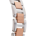 Fossil Carlie Silver Dial Two Tone Steel Strap Watch for Women - ES4342