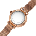 Fossil Jacqueline White Dial Rose Gold Mesh Bracelet Watch for Women - ES4534