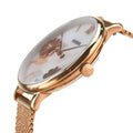 Fossil Jacqueline White Dial Rose Gold Mesh Bracelet Watch for Women - ES4534