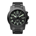 Marc Jacobs Larry Black Chronograph Dial Black Stainless Steel Strap Watch for Men - MBM5032