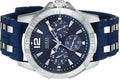 Guess Oasis Multifunction Blue Dial Two Tone Steel Strap Watch for Men- W0366G2