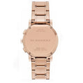 Burberry The City Grey Dial Rose Gold Steel Strap Unisex Watch - BU9754