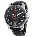 Tissot Supersport Chrono Black Dial Black Leather Strap Watch for Men - T125.617.16.051.00