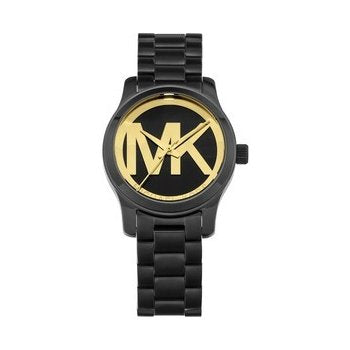 Michael Kors Runway Black Dial Black Steel Strap Watch for Women - MK6057