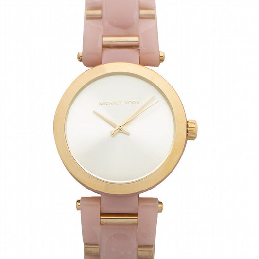 Michael Kors Delray Rose Gold Dial Pink Steel Strap Watch for Women - MK4316