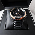 Hugo Boss Grandmaster Chronograph Black Dial Black Steel Strap Watch for Men - 1513885