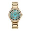 Michael Kors Kerry Mother of Pearl Dial Gold Steel Strap Watch for Women - MK3481