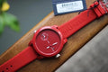 Tommy Hilfiger Denim Quartz Red Dial Red Rubber Strap Watch for Men - 1791323