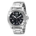 Fossil Modern Machine Black Dial Silver Steel Strap Watch for Men - FS4926