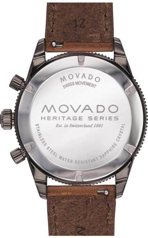 Movado Heritage Series 29mm Calendoplan Chronograph Watch For Men - 3650060
