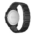 Hugo Boss Pioneer Chronograph Black Dial Black Steel Strap Watch for Men - 1513714