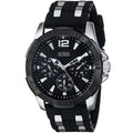 Guess Oasis Black Dial Black Rubber Strap Watch for Men - W0366G1