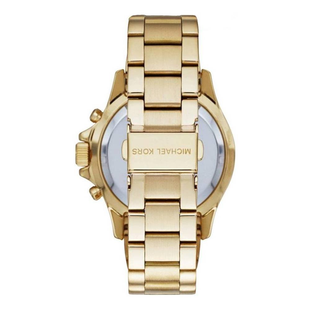 Michael Kors Everest Chronograph Gold Dial Gold Steel Strap Watch for Women - MK5871