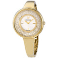 Swarovski Crystalline Bracelet White Dial Gold Steel Strap Watch for Women - 5269253