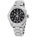 Tag Heuer Aquaracer Quartz Chronograph Black Dial Silver Steel Strap Watch for Men - CAY1110.BA0927