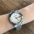 Burberry The City Diamonds Silver Dial Silver Steel Strap Watch for Women - BU9125