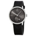 Calvin Klein Accent Black Dial Black Leather Strap Watch for Women - K2Y231C3