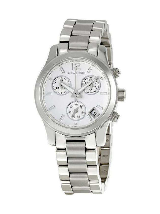 Michael Kors Runway Silver Dial Silver Steel Strap Watch for Women - MK5428