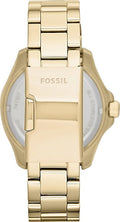 Fossil Cecile Multifunction Champagne Dial Gold Steel Strap Watch for Women - AM4510