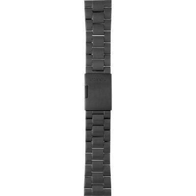 Fossil The Commuter Brown Dial Black Steel Strap Watch for Men - FS5277