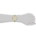 Fossil Jacqueline Gold Dial Gold Steel Strap Watch for Women - ES3547