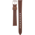 Fossil Jacqueline White Dial Brown Leather Strap Watch for Women - ES3708