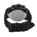 Fossil Machine Chronograph Black Dial Black Silicone Strap Watch for Men - FS4487