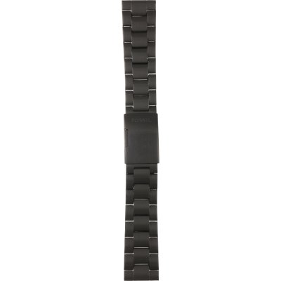 Fossil The Commuter Brown Dial Black Steel Strap Watch for Men - FS5277