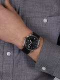 Fossil The Commuter Black Dial Black Leather Strap Watch for Men - FS5406