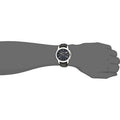 Fossil Grant Chronograph Blue Dial Black Leather Strap Watch for Men - FS4990