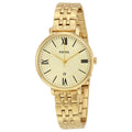 Fossil Jacqueline White Dial Gold Steel Strap Watch for Women - ES3434