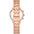 Fossil Boyfriend Chronograph Rose Gold Dial Rose Gold Steel Strap Watch for Women - ES3380