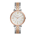 Fossil Jacqueline White Dial Two Tone Steel Strap Watch for Women - ES3844